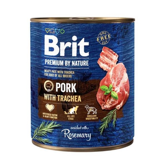 Picture of Brit Premium by Nature Pork with Trachea 800g Dog Wet Food